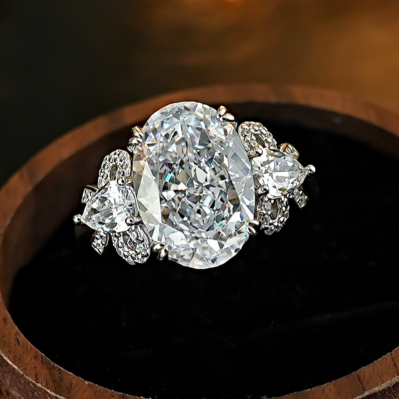 Crushed Ice Solitaire Ring