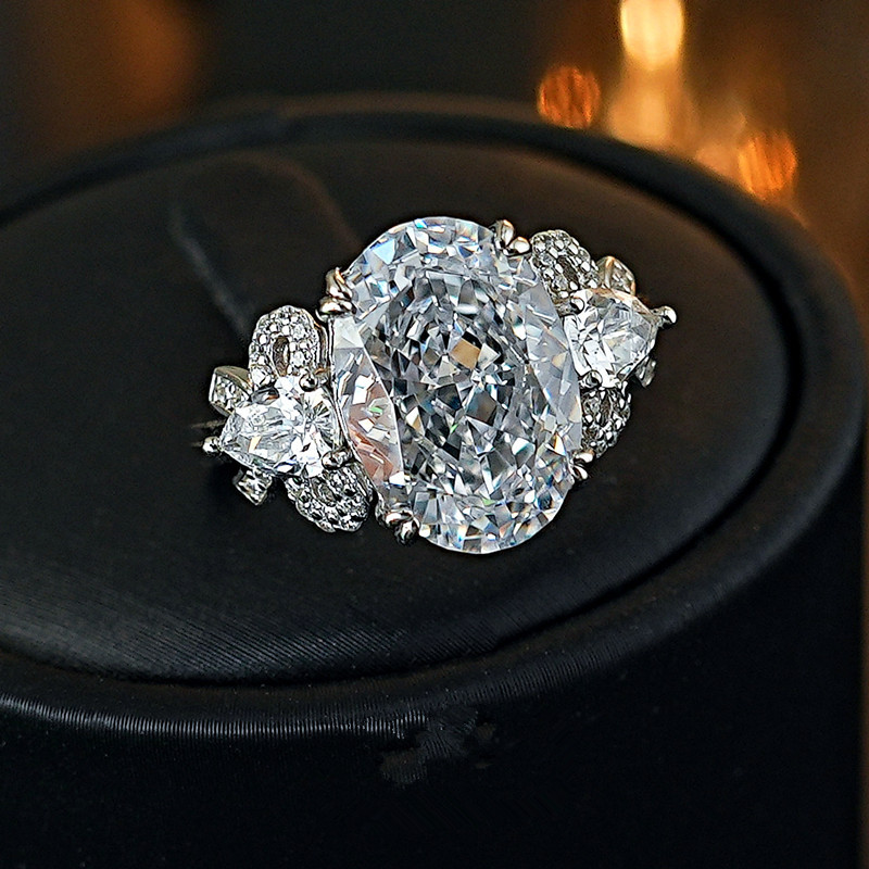 The Sovereign Solitaire Ring — 45-Degree Setting Detail