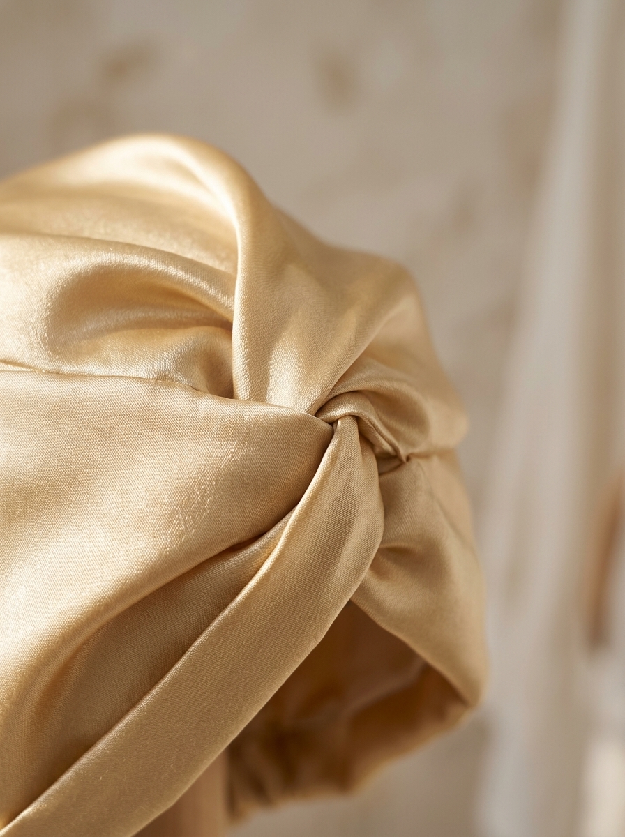 Atelier Craftsmanship · Champagne Gold Front-Knot Macro